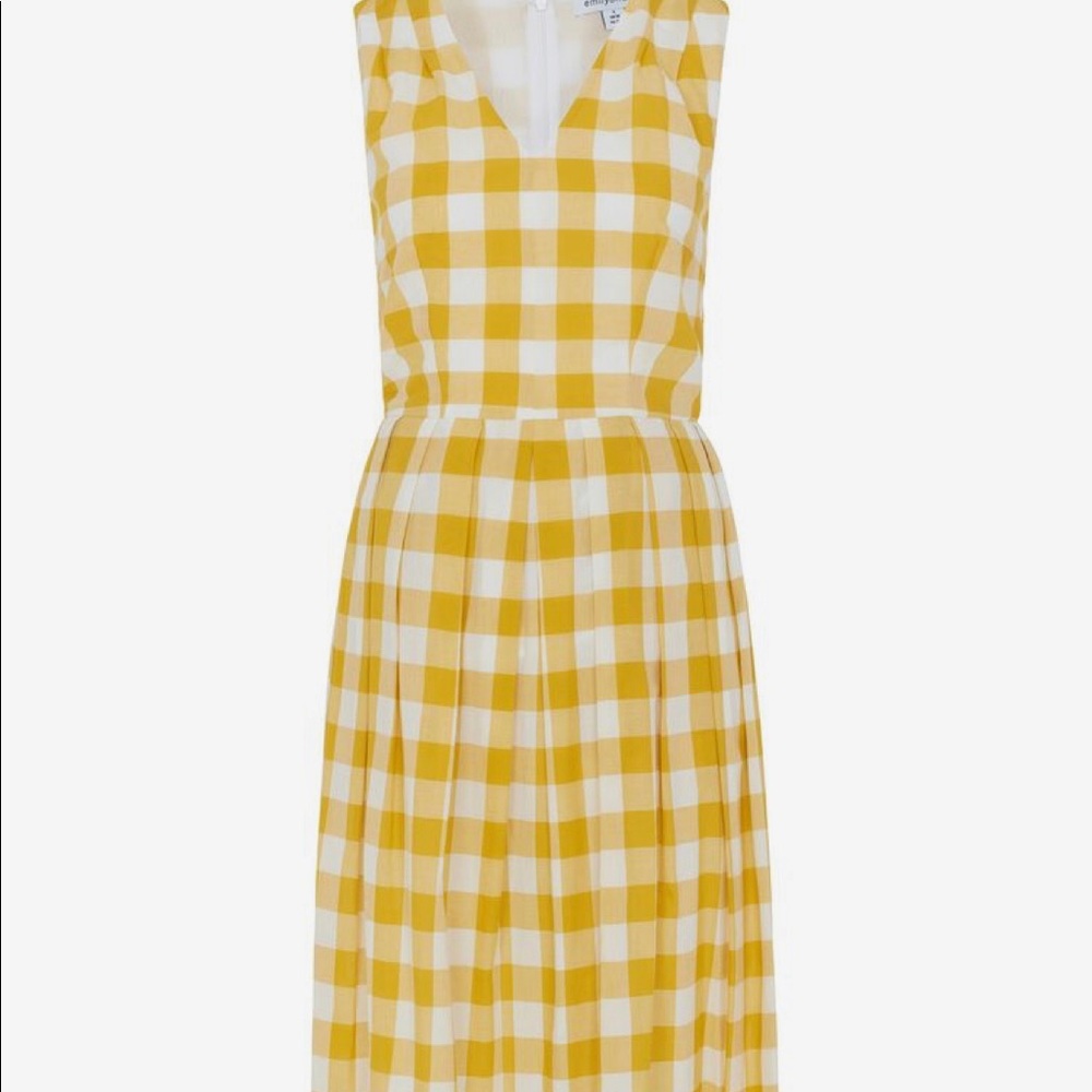 XXL Mustard Plaid Dress Emily and Fin